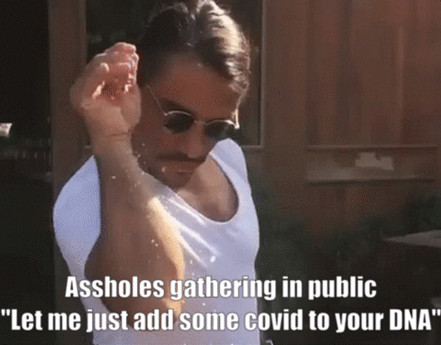 Salt Bae Sprinkle Covid GIF