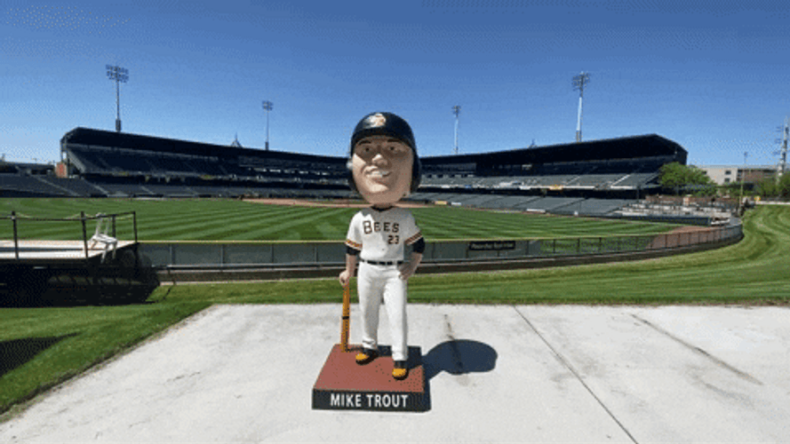 Salt Lake Bees Old Player Mike Trout GIF