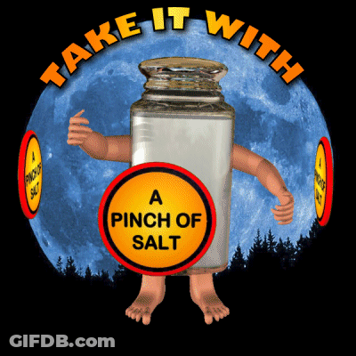 Salt Shaker With Arms And Legs GIF