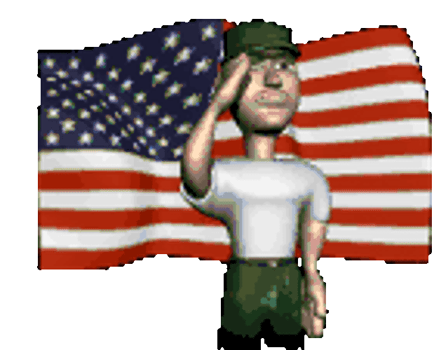 Salute America Sticker GIF