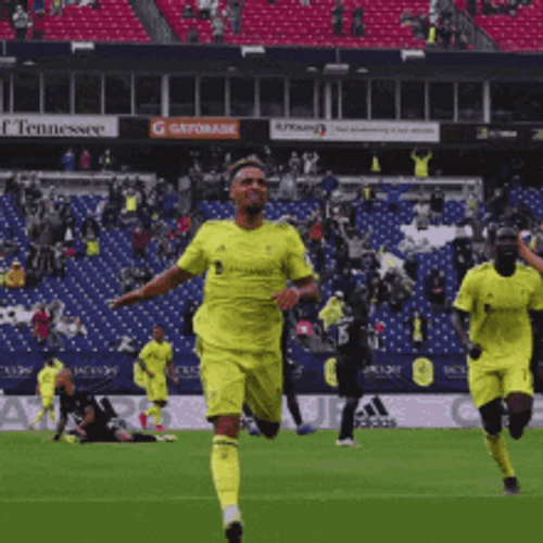Salute Soccer Players GIF