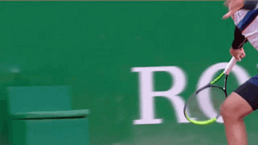 Salvatore Caruso Tennis Court Rolex Logo GIF