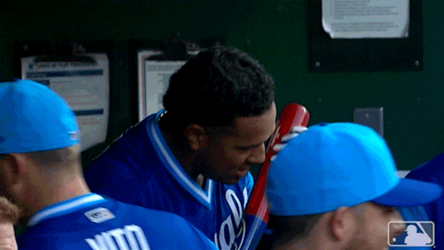 Salvy Kisses The Bat GIF