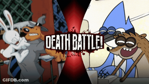 Sam And Max Vs Mordecai And Rigby GIF
