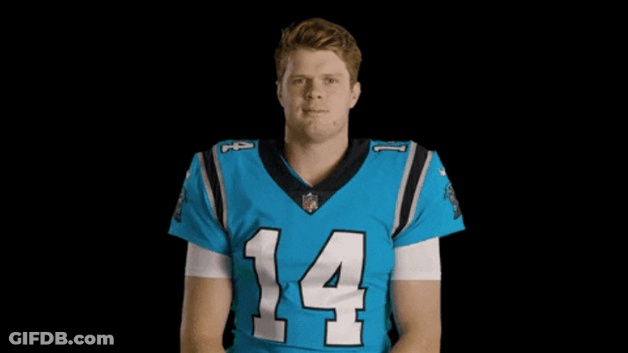 Sam Darnold Double Thumbs Up GIF