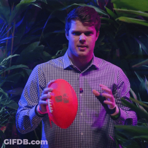 Sam Darnold Holding The Ball GIF