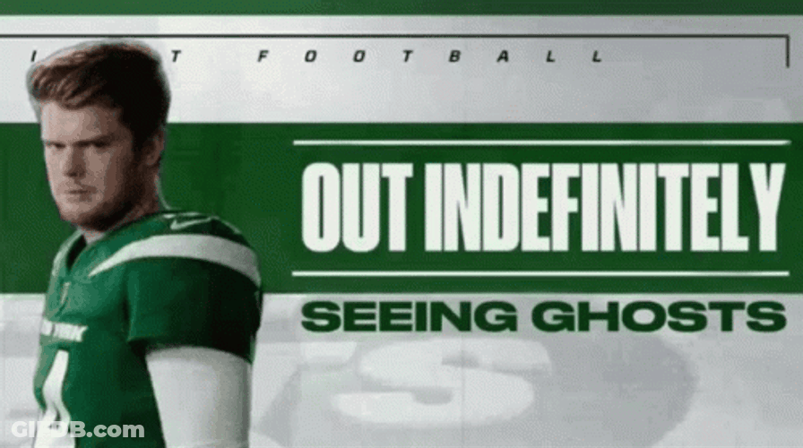 Sam Darnold Out Indefinitely Seeing Ghosts Meme GIF