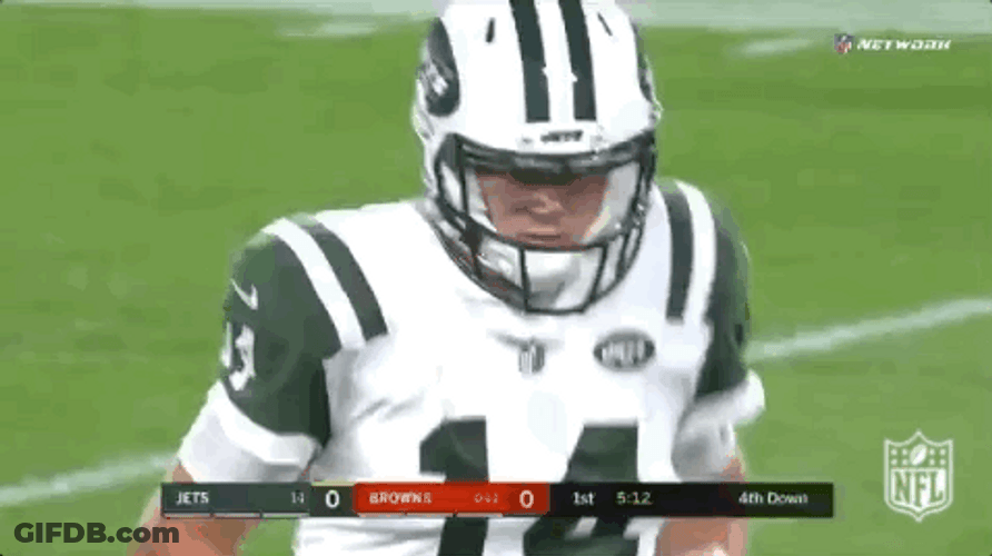 Sam Darnold Running Out Of Field GIF