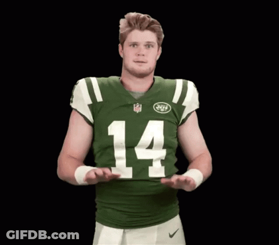 Sam Darnold Shaking His Head GIF
