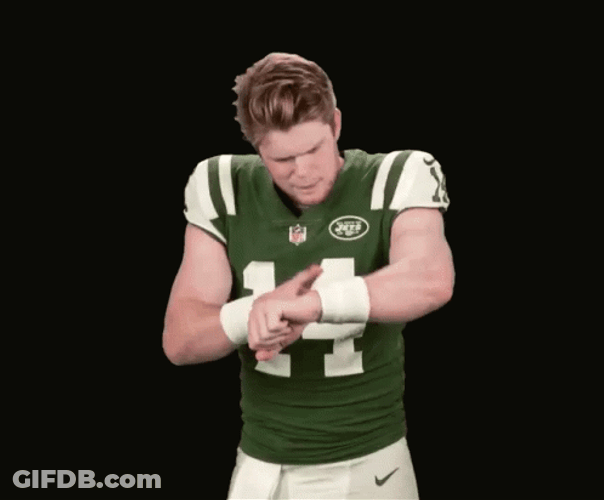 Sam Darnold Time Is Running GIF