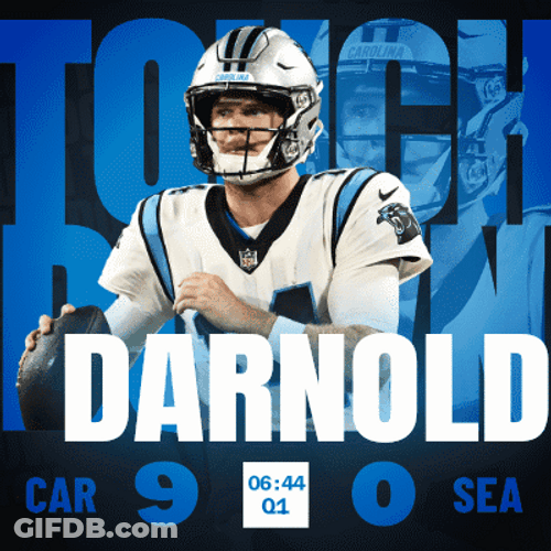 Sam Darnold Touchdown Prompt GIF