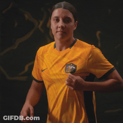 Sam Kerr Ponder Happy Shouting GIF