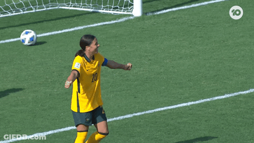 Sam Kerr Raises To Arm Playing Ponder GIF