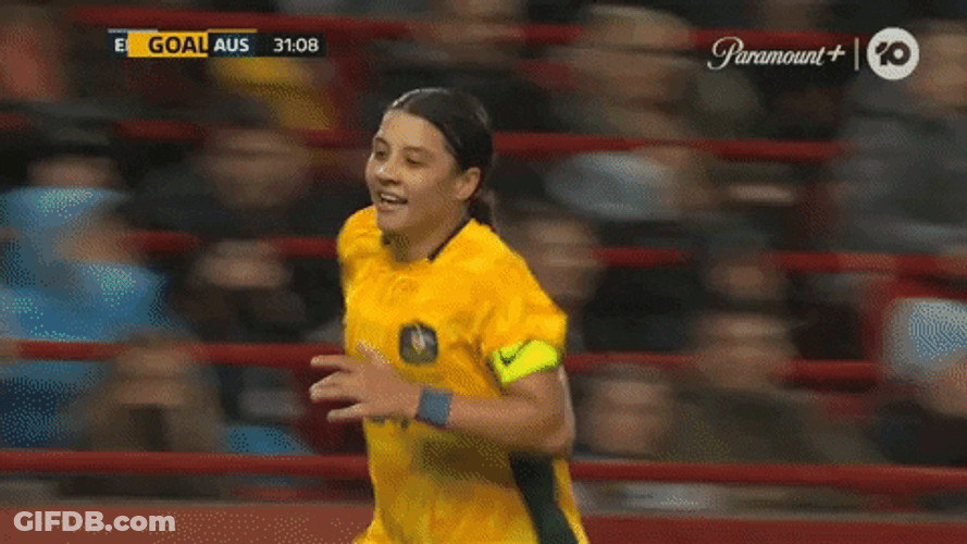 Sam Kerr Slides On Field Ponder GIF