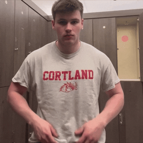 Sam Mandigo Rolling Shirt Up To Show Abs GIF
