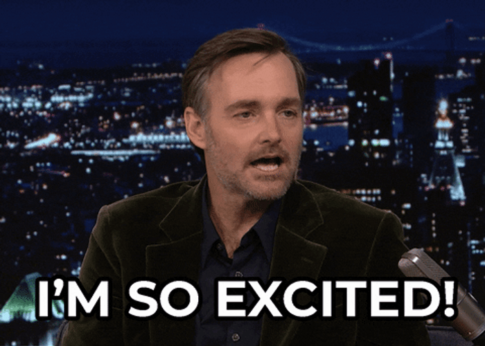 Sam Rockwell I'm So Excited GIF