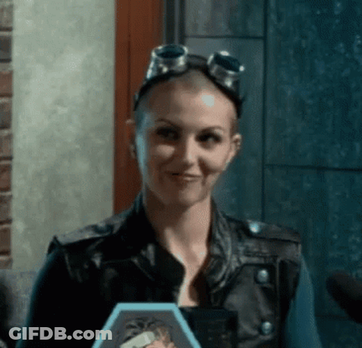 Sam Shows Two Pencil GIF