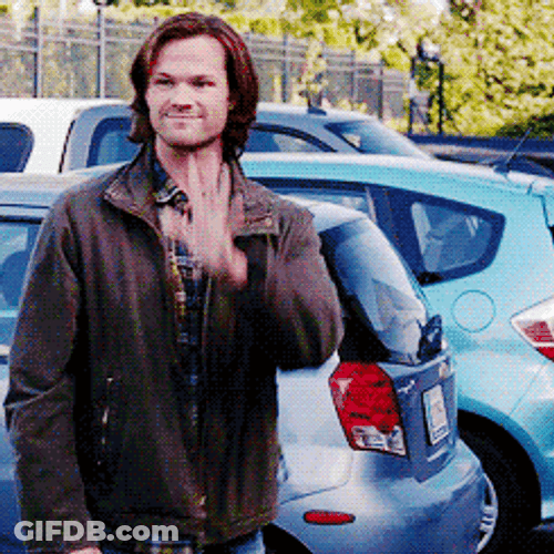 Sam Winchester Just Saying Hi GIF
