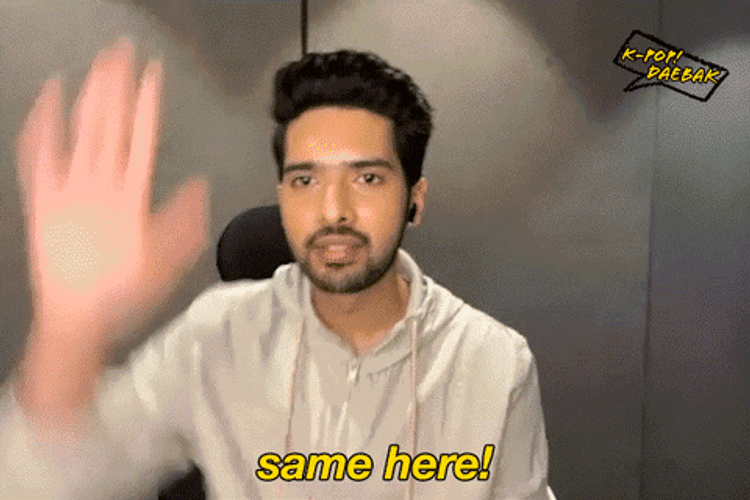 Same Here Raise Hand GIF