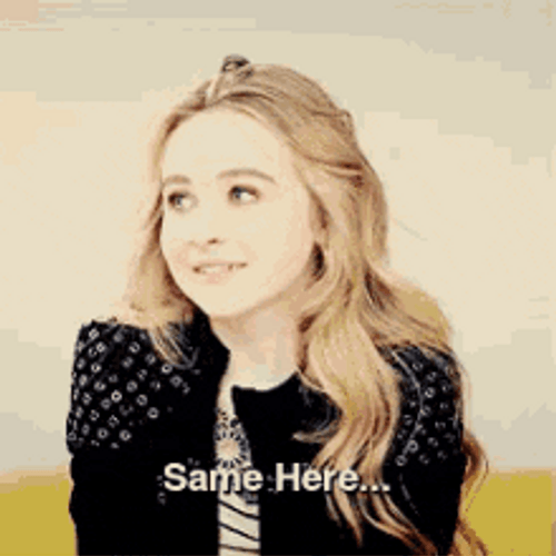 Samesies Same Here Sabrina Carpenter GIF