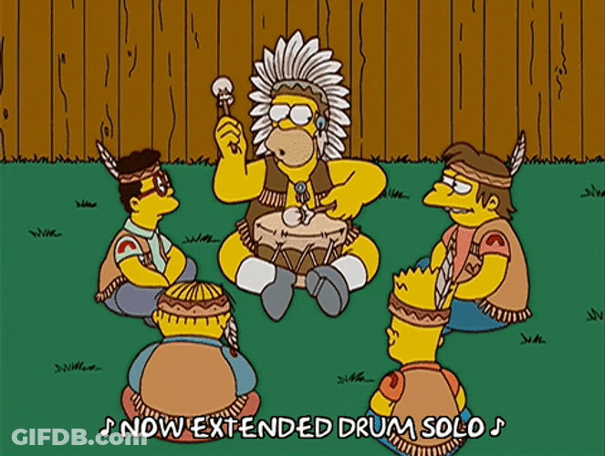Samson Tribal Chief Now Extended Drum Solo GIF