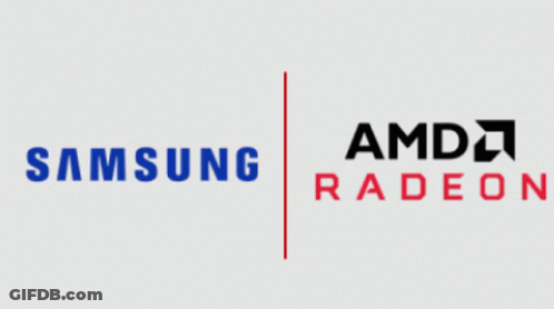 Samsung And AMD Radeon Logo GIF