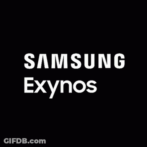 Samsung Exynos Logo On A Black Background GIF