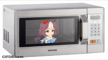 Samsung Microwave With Girl Picture GIF