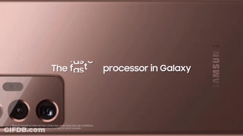 Samsung Phone Back Saying Processor In Galaxy GIF