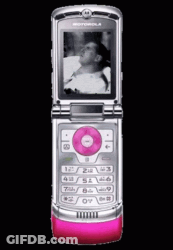Samsung Phone With Picture Of Woman GIF