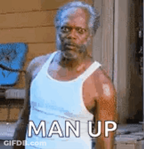 Samuel L. Jackson Be A Man GIF