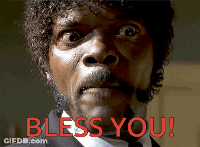 Samuel L Jackson Bless You GIF