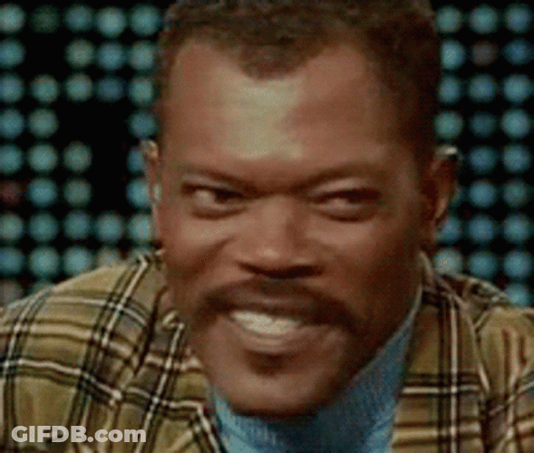 Samuel L Jackson Funny Smile GIF