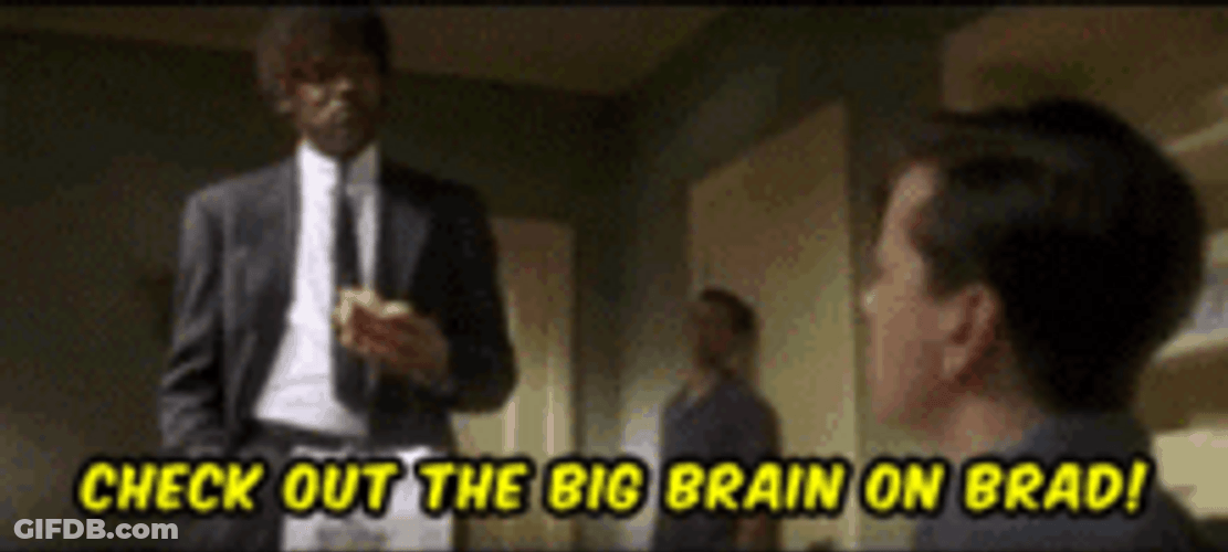 Samuel L. Jackson Pulp Fiction Big Brain GIF
