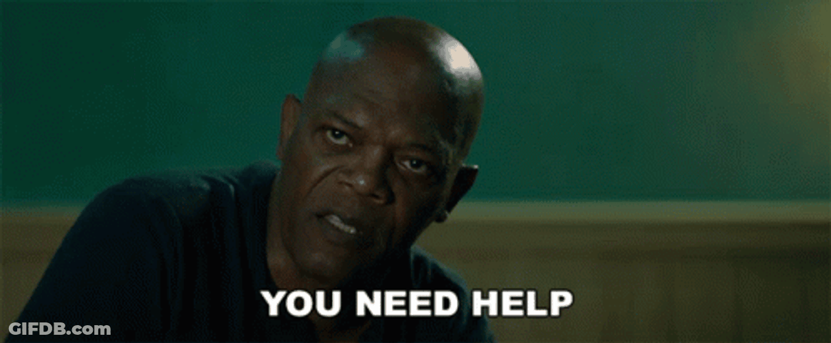 Samuel L. Jackson Stop Get Some Help GIF