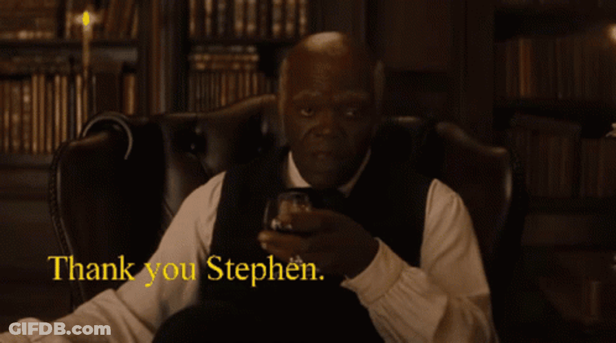 Samuel L Jackson Thank You Stephen GIF