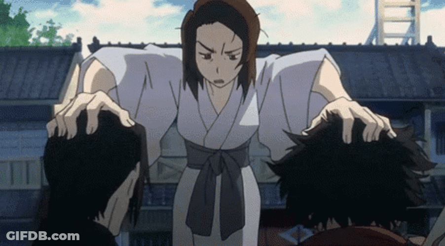 Samurai Champloo Fuu Mad At Mugen GIF
