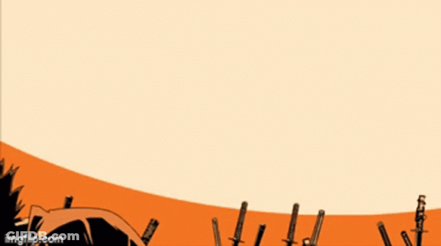 Samurai Champloo Jin And Mugen Silhouette GIF