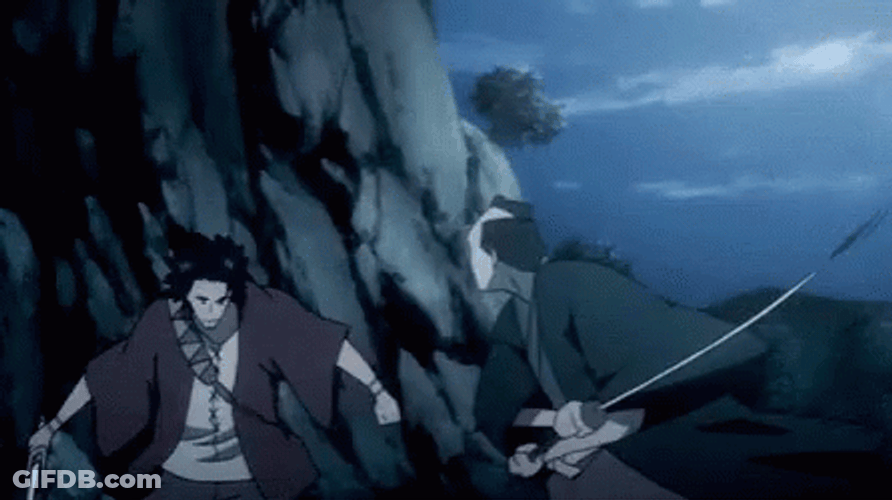 Samurai Champloo Mugen Spinning Kick GIF