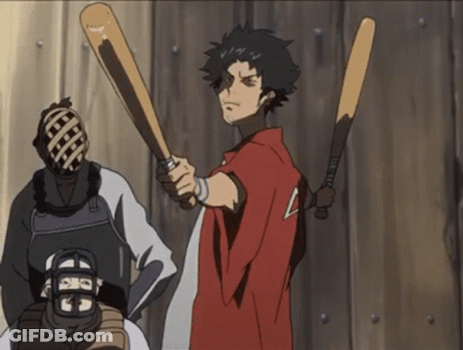 Samurai Champloo Mugen Wielding Weapons GIF