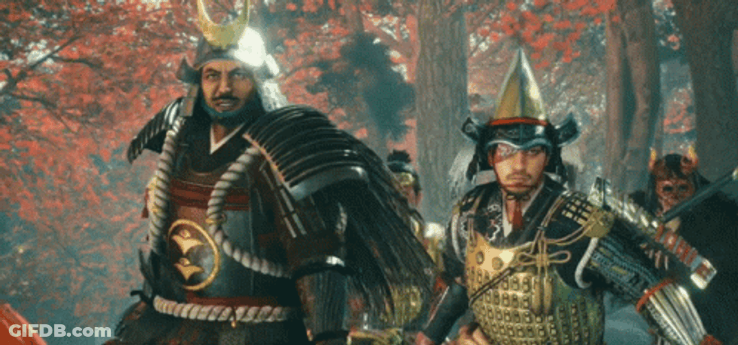 Samurai Head Soldier GIF