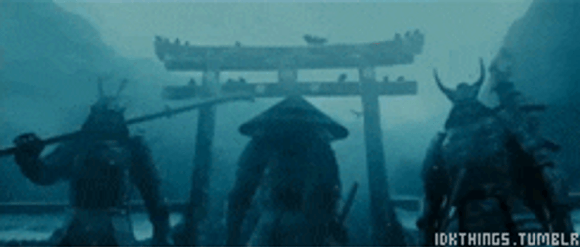 Samurai Warrior Moving Forward GIF