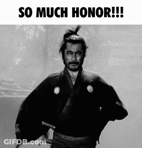 Samurai With So Much Honor GIF