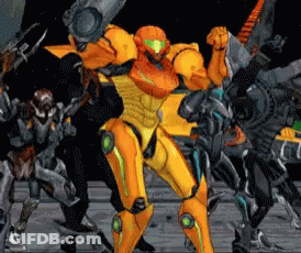 Samus And Video Game Characters Dancing GIF