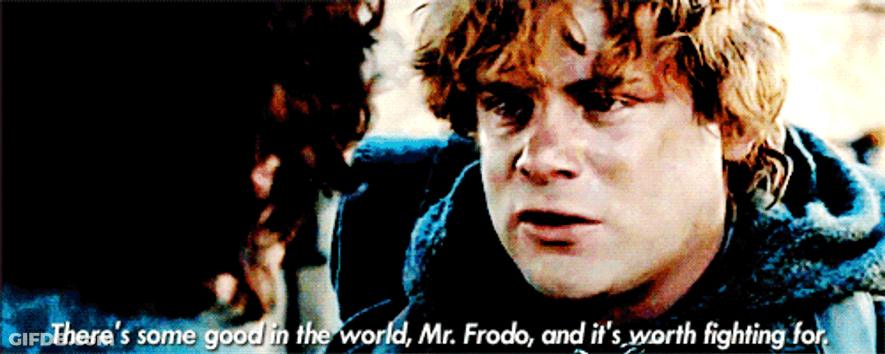 Samwise Gamgee Some Good In The World GIF