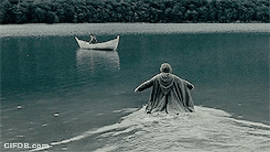 Samwise Gamgee Walking In Water GIF