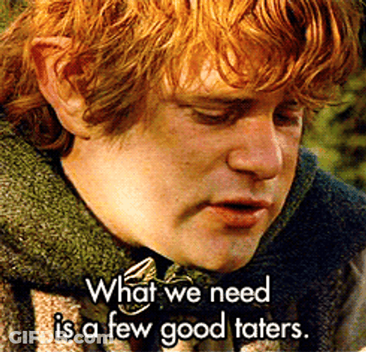 Samwise Gamgee We Need Few Good Taters GIF