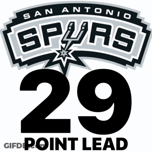 San Antonio Spurs Logo Number 29 GIF