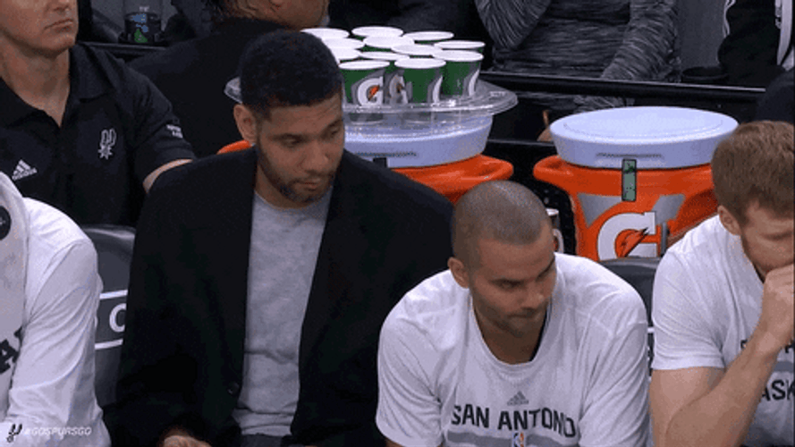 San Antonio Spurs Tony Parker Tim Duncan GIF