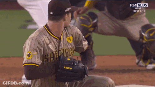 San Diego Baseball Player With Glove GIF